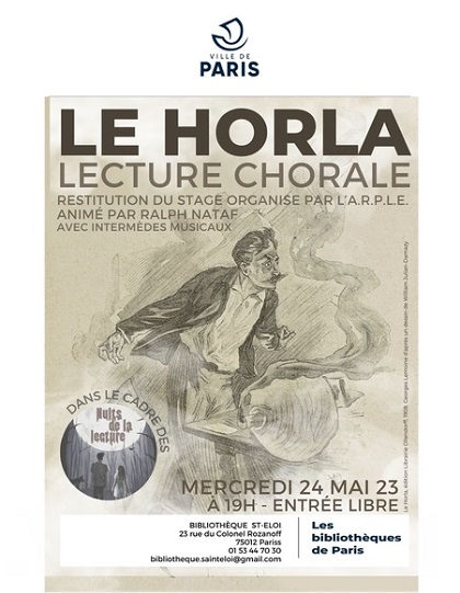 Le Horla à Paris : lecture chorale & intermèdes musicaux
